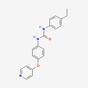 molecular formula C20H19N3O2 B1684540 1-(4-Ethylphenyl)-3-(4-pyridin-4-yloxyphenyl)urea CAS No. 630122-37-1