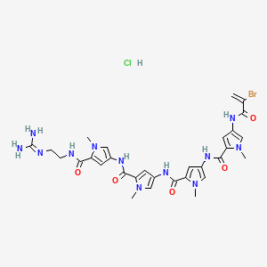 molecular formula C30H36BrClN12O5 B1684557 Brostallicin hydrochloride CAS No. 203258-38-2