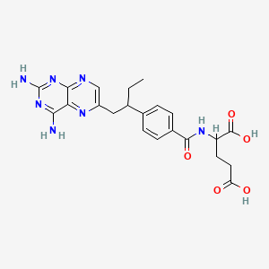 molecular formula C22H25N7O5 B1684558 Edatrexate CAS No. 80576-83-6
