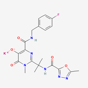 molecular formula C20H20FKN6O5 B1684573 Raltegravir Potassium CAS No. 871038-72-1