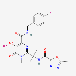 B1684573 Raltegravir potassium CAS No. 871038-72-1