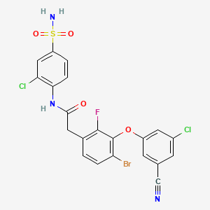 molecular formula C21H13BrCl2FN3O4S B1684576 Depulfavirine CAS No. 867365-76-2