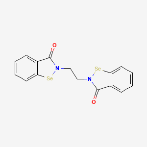 molecular formula C16H12N2O2Se2 B1684588 Ethaselen CAS No. 217798-39-5