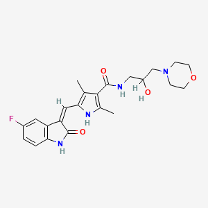 molecular formula C23H27FN4O4 B1684611 (Z)-SU14813 CAS No. 627908-92-3