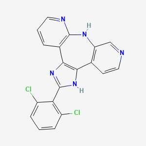 molecular formula C19H11Cl2N5 B1684627 INCB16562 CAS No. 933768-63-9