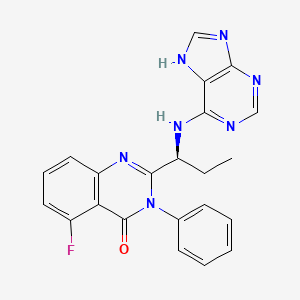 molecular formula C22H18FN7O B1684644 Idelalisib CAS No. 870281-82-6