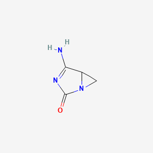 molecular formula C4H5N3O B1684660 1,3-Diazabicyclo(3.1.0)hex-3-EN-2-one, 4-amino- CAS No. 59643-91-3