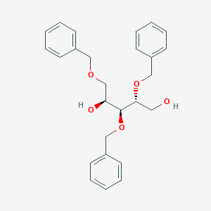 molecular formula C26H30O5 B168468 (2R,3S,4S)-2,3,5-Tris(benzyloxy)pentane-1,4-diol CAS No. 131897-00-2