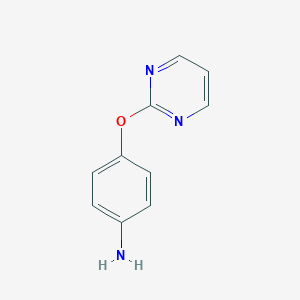 molecular formula C10H9N3O B168472 4-(2-Pyrimidinyloxy)aniline CAS No. 105130-26-5