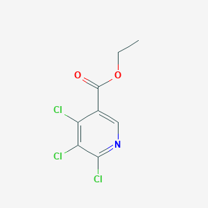 molecular formula C8H6Cl3NO2 B168489 4,5,6-三氯烟酸乙酯 CAS No. 181261-73-4