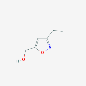 molecular formula C6H9NO2 B168492 (3-乙基-1,2-噁唑-5-基)甲醇 CAS No. 14716-90-6