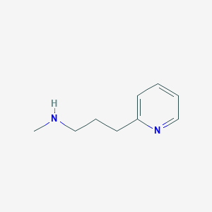 molecular formula C9H14N2 B168504 N-Methyl-3-(pyridin-2-yl)propan-1-amine CAS No. 15583-17-2