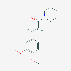 molecular formula C16H21NO3 B168512 1-(3,4-Dimethoxycinnamoyl)piperidine CAS No. 128261-84-7