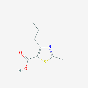 molecular formula C8H11NO2S B168516 2-甲基-4-丙基-1,3-噻唑-5-羧酸 CAS No. 119778-45-9