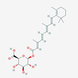 molecular formula C26H36O8 B016852 视黄酰β-葡萄糖醛酸苷 CAS No. 401-10-5