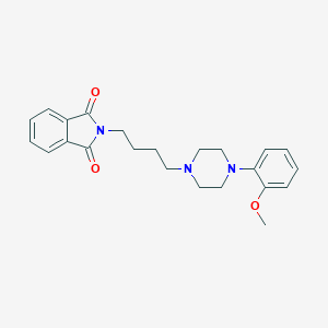 molecular formula C23H27N3O3 B168524 1-(2-甲氧基苯基)-4-(4-(2-邻苯二甲酰亚胺)丁基)哌嗪 CAS No. 102392-05-2