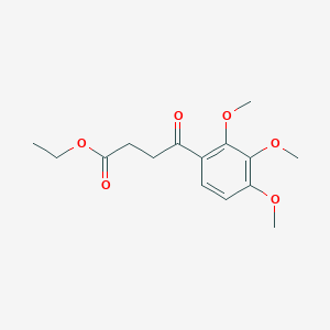 molecular formula C15H20O6 B016853 Ethyl 4-(2,3,4-trimethoxyphenyl)-4-oxobutanoate CAS No. 102222-55-9