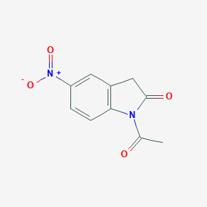 molecular formula C10H8N2O4 B168530 1-Acetyl-5-nitroindolin-2-one CAS No. 114985-63-6