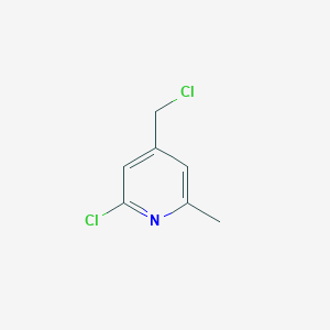 molecular formula C7H7Cl2N B168531 2-Chloro-4-(chloromethyl)-6-methylpyridine CAS No. 162046-59-5