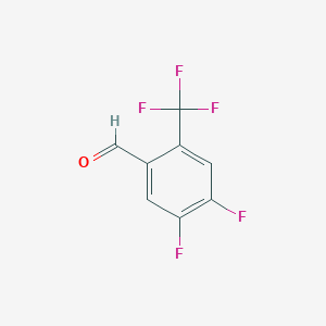 molecular formula C8H3F5O B168552 4,5-Difluoro-2-(trifluoromethyl)benzaldehyde CAS No. 134099-22-2