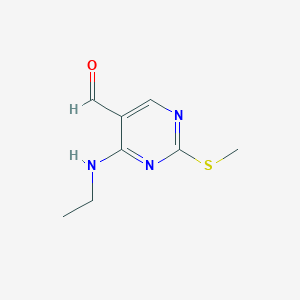 4-(Ethylamino)-2-(methylthio)pyrimidine-5-carbaldehyde