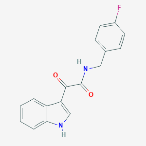 N-(4-fluorobenzyl)-2-(1H-indol-3-yl)-2-oxoacetamide