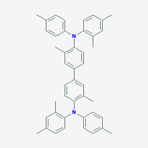 molecular formula C44H44N2 B168564 N4,N4'-Bis(2,4-dimethylphenyl)-3,3'-dimethyl-N4,N4'-di-p-tolyl-[1,1'-biphenyl]-4,4'-diamine CAS No. 137133-18-7