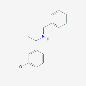 molecular formula C16H19NO B168571 N-benzyl-1-(3-methoxyphenyl)ethanamine CAS No. 138852-32-1