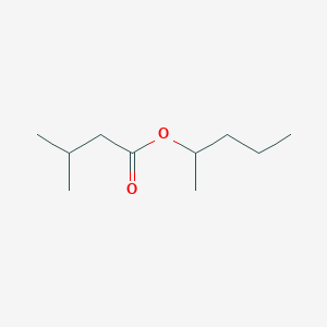 molecular formula C10H20O2 B168578 Butanoic acid, 3-methyl-, 1-methylbutyl ester CAS No. 117421-34-8