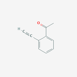 molecular formula C10H8O B016859 1-(2-乙炔基苯基)乙酮 CAS No. 104190-22-9