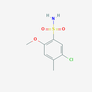 molecular formula C8H10ClNO3S B168620 5-氯-2-甲氧基-4-甲基苯磺酰胺 CAS No. 199590-75-5