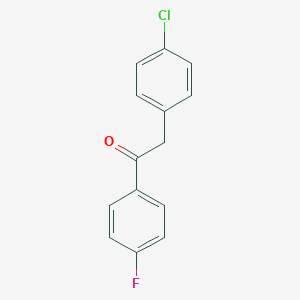 molecular formula C14H10ClFO B168636 2-(4-Chlorophenyl)-1-(4-fluorophenyl)ethanone CAS No. 126866-16-8