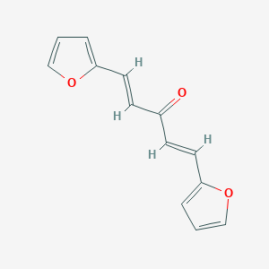 molecular formula C13H10O3 B168639 二糠醛丙酮 CAS No. 144850-49-7