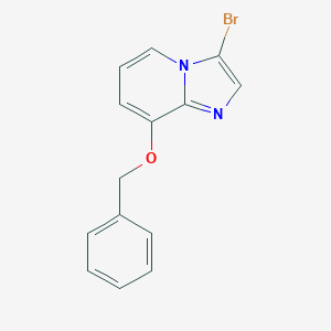 molecular formula C14H11BrN2O B168643 8-(苄氧基)-3-溴咪唑并[1,2-a]吡啶 CAS No. 109388-59-2