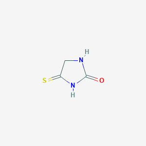 molecular formula C3H4N2OS B168647 4-Sulfanylideneimidazolidin-2-one CAS No. 16310-60-4
