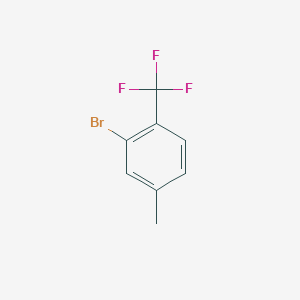 molecular formula C8H6BrF3 B168650 2-Bromo-4-methyl-1-(trifluoromethyl)benzene CAS No. 121793-12-2