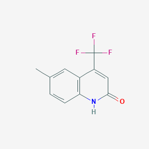molecular formula C11H8F3NO B168657 2-羟基-6-甲基-4-(三氟甲基)喹啉 CAS No. 1828-96-2