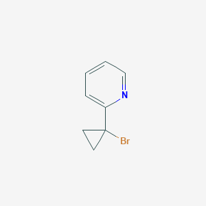 molecular formula C8H8BrN B168661 2-(1-Bromocyclopropyl)pyridine CAS No. 198759-65-8