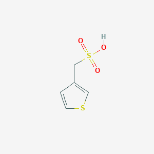 molecular formula C5H6O3S2 B168669 thiophen-3-ylmethanesulfonic acid CAS No. 162152-41-2