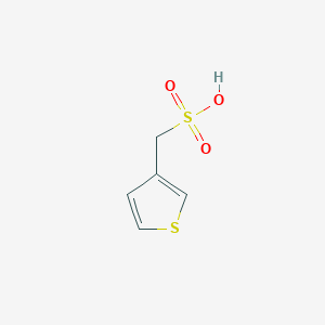 molecular formula C5H6O3S2 B168669 3-Thiophenemethanesulfonic acid CAS No. 162152-41-2