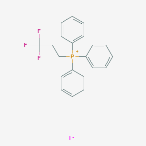 molecular formula C21H19F3IP B168670 Triphenyl(3,3,3-trifluoropropyl)phosphanium iodide CAS No. 128622-15-1