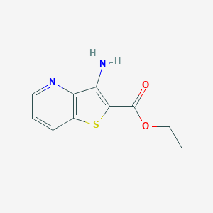 molecular formula C10H10N2O2S B168687 Ethyl 3-aminothieno[3,2-b]pyridine-2-carboxylate CAS No. 171179-86-5