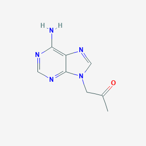 molecular formula C8H9N5O B168689 1-(6-氨基-9H-嘌呤-9-基)丙酮 CAS No. 105970-02-3
