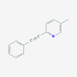 molecular formula C14H11N B168691 5-甲基-2-(苯乙炔基)吡啶 CAS No. 124300-38-5