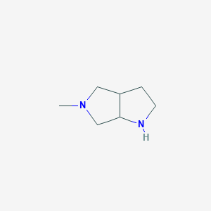 molecular formula C7H14N2 B168697 5-Methyloctahydropyrrolo[3,4-b]pyrrole CAS No. 132414-59-6