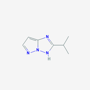 molecular formula C7H10N4 B168709 2-Isopropyl-1H-pyrazolo[1,5-b][1,2,4]triazole CAS No. 197355-52-5
