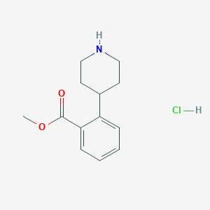 molecular formula C13H18ClNO2 B168710 2-(哌啶-4-基)苯甲酸甲酯盐酸盐 CAS No. 170838-23-0