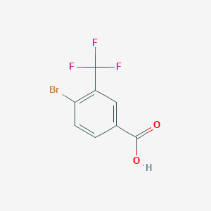 molecular formula C8H4BrF3O2 B168717 4-Bromo-3-(trifluoromethyl)benzoic acid CAS No. 1622-14-6