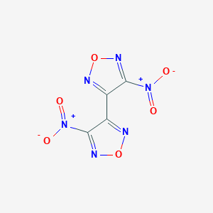 molecular formula C4N6O6 B168719 3-Nitro-4-(4-nitro-1,2,5-oxadiazol-3-yl)-1,2,5-oxadiazole CAS No. 17220-33-6