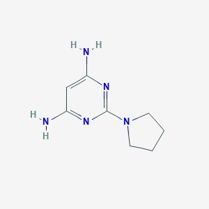 2-Pyrrolidin-1-ylpyrimidine-4,6-diamine